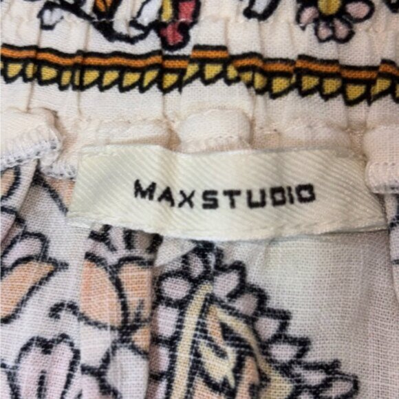 Max Studio Women’s M/L Multicolour Patterned Skirt Autumn Boho Coastal Longline - Picture 2 of 7